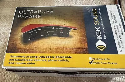 K&K Ultra Pure Mini Acoustic Guitar Preamp AND (comes With) K&K Pure Mini Pickup • $209.99