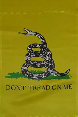 12x18 Gadsden Dont Tread On Me Double Sided Vertical Sleeve Flag Garden 12 X18  • $8.88