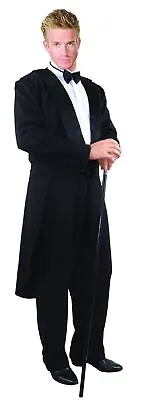 Black Tuxedo Adult Men's Tailcoat Cocktail Butler Suit Formalities Costume LARGE • $32.95