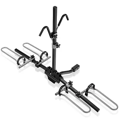 2-Bike Hitch Rack Platform Style Bicycle Carrier Rack For 1-1/4  Or 2  Receiver • $99.59