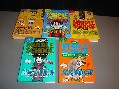 Middle School Series 5 Chapter Book Lot Homeschool Teacher Class James Patterson • $27.99