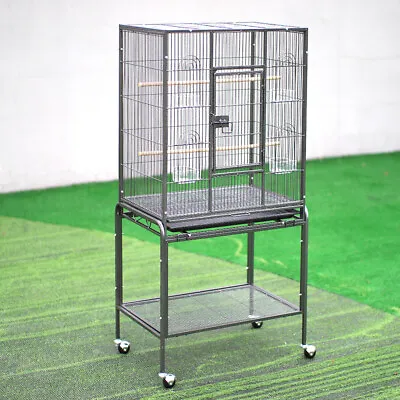 135cm Tall Rat Ferret Chinchilla Pet Metal Cage With Wheels Bar Shelf Bird Hutch • £85.95