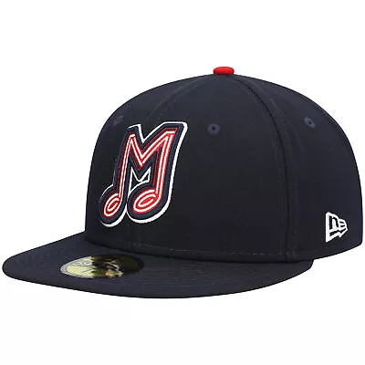 Men's New Era Navy Memphis Redbirds Authentic Collection Road 59FIFTY Fitted Hat • $41.99