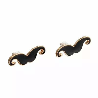 Mustache Earrings Black • $6.48