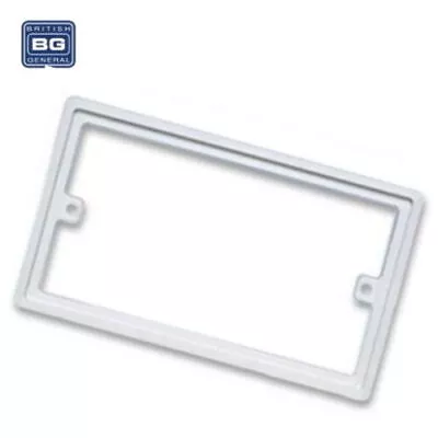 BG 10mm Single Double 1 / 2 Gang Spacer Frame Light Switch Socket Back Box Plate • £2.65