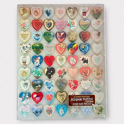 Vintage 1984 Springbok Jigsaw Puzzle I LOVE HEARTS 500+pcs Sealed NOS Rare HTF • $159.99