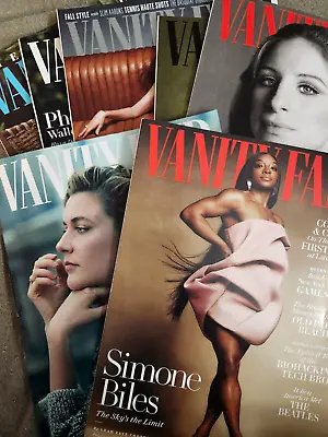 Vanity Fair Magazines June 2023 - February 2024 (lot Of 7) • $29.99