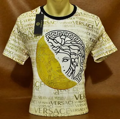 Vèrsace Jeans Couture SLIM FIT Men's NWT Italian Design Short Sleeve T-Shirts • $48.45