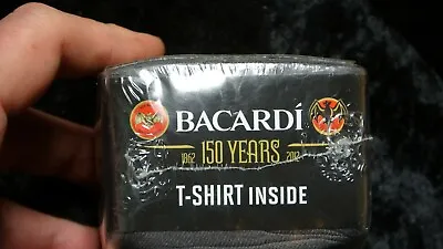 RARE!!! 🍹New Sealed Bacardi Rum Collectible Bolt Shaped Dark Gray XL T-Shirt🔥  • £27.54