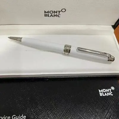 New Montblanc Mb164 White Platinum Classique Trim Ballpoint Pen With Box • $95