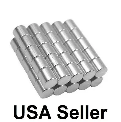 1/2 X 1/2 Inch Strong Neodymium Rare Earth Cylinder Magnets N48 Wholesale • $19.99