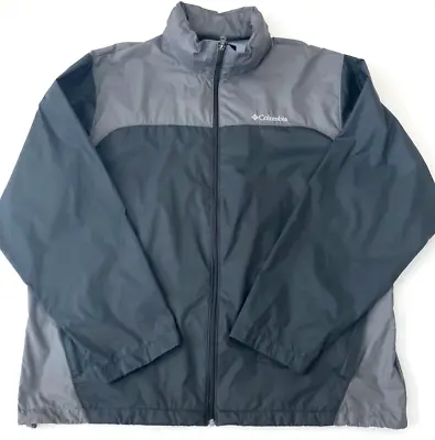 Columbia Glennaker Lake Jacket XL Packable Hood Windbreaker Rain Zip 1442361 • $25