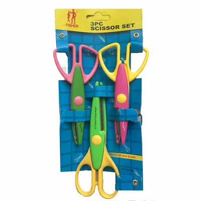 £3.25 • Buy 3 X Children Safety Scissors Kids Craft Art Creative Safe Child School Office TM