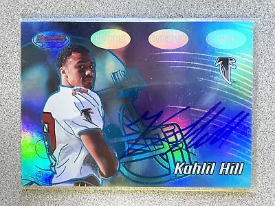 2002 Bowman's Best Kahlil Hill Rookie Autograph Card /399 #145 Falcons • $4.99