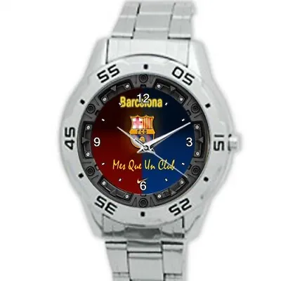 HOT!! Barcelona Mes Que Un Club Logo Sport Metal Watch • $24.99