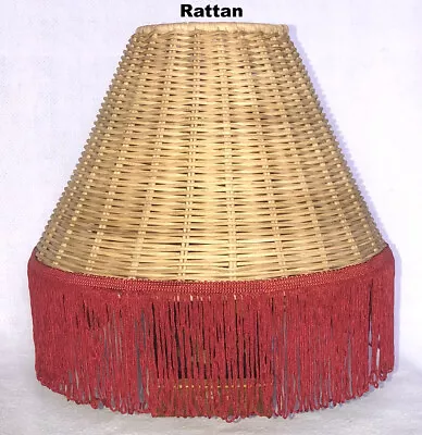 Rattan Lamp Shades Hawaiian Handcrafted Spider Harp Fitter Hawaii Home Decor N • $29.99