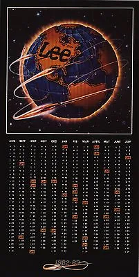 VINTAGE AD POSTER~Lee Jeans 1982/83 Calendar Globe 10x20  Original Advertising~ • $18.28