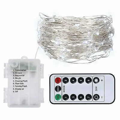 1.2-2.1M White Christmas Tree With LED Lights Traditional Pine Xmas Decoration • $12.34