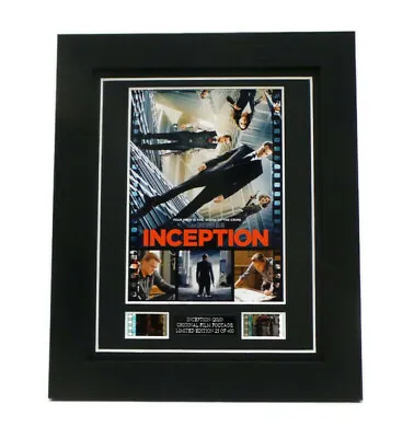 Inception Film Cells 35mm Unique Gift Memorabilia Framed Or Mounted  • $37.27
