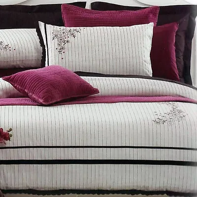 £75.70 • Buy Partex Georgia Quilt Cover Set. Embroidery & Applique. Or Miles Berry Bed Runner