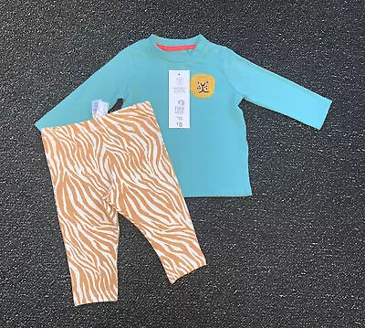 £4 • Buy Baby Boys 3-6 Months 2 Piece F&F Matching Outfit Leggings Top Lion BNWT