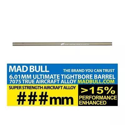 Madbull Ultimate Tight Bore Airsoft AEG Barrel 6.01 455mm • £42.43