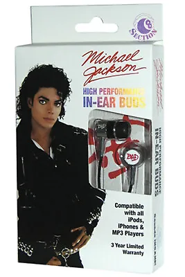 Michael Jackson Bad In-Ear Buds Headphones For IPod IPhone MP4 MP3 Player • $19.99