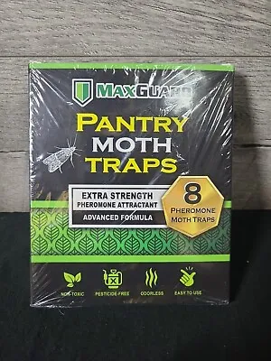 Maxguard Pantry Moth Traps 8 Pack With Extra Strength Pheromones | N.O.B. • $15.99