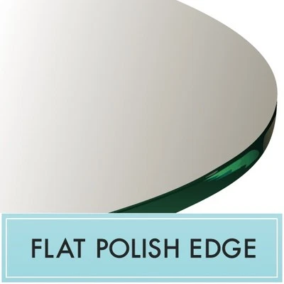 $197.95 • Buy 42  Inch Clear Round Tempered Glass Table Top 1/4  Thick - Flat Polish Edge