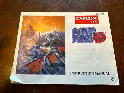 Mega Man 3 Nintendo Entertainment System (NES 1990) Original Game Manual Only • $11.92