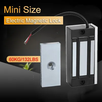 Electric Magnetic Lock 60KG/132LBS Holding Force For Door Access Control System • £19.40