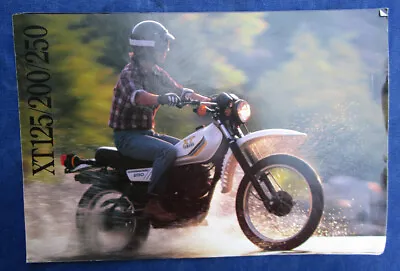 $20 • Buy Vintage 1983 Yamaha Motorcycle Brochure Xt125 Xt200 Xt250 Enduro Dirt Bike 