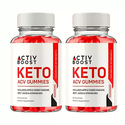 2-Pack Activ Boost Keto ACV Gummies ActivBoost Weight Loss - 120 Gummies • $28.95