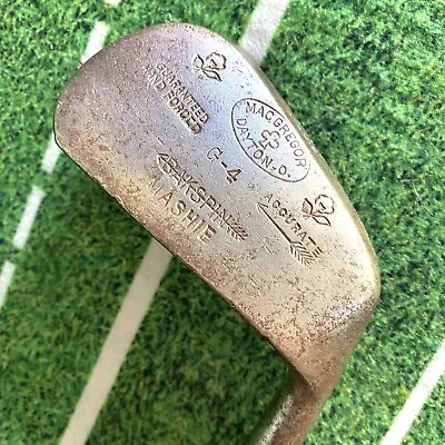 VTG Macgregor MASHIE Bakspin G-4 DEEP GROOVES HICKORY SHAFT Golf Club Forged • $46.72