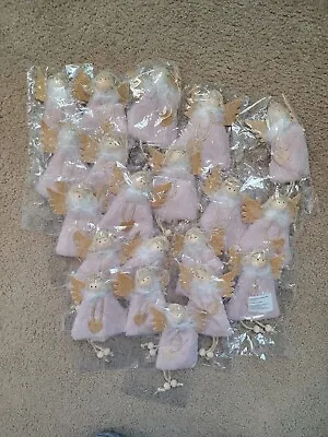 Lot Of 20 Pink Angel Christmas Ornaments • $40