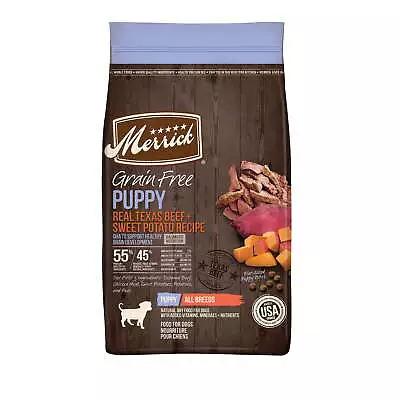 Merrick Real Beef & Sweet Potato Gravy Dry Puppy Dog Food Grain Free 22 Lb Bag • $124.34