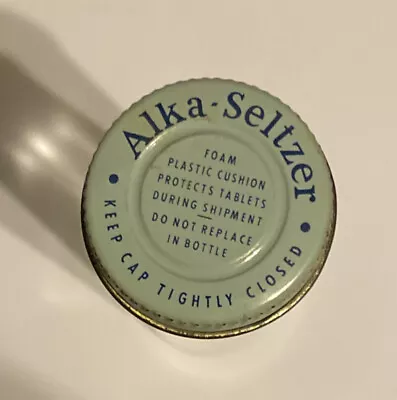 Vintage 5 1/2  High Alka Seltzer Glass Tube Medicine Bottle W Lid Empty • $10