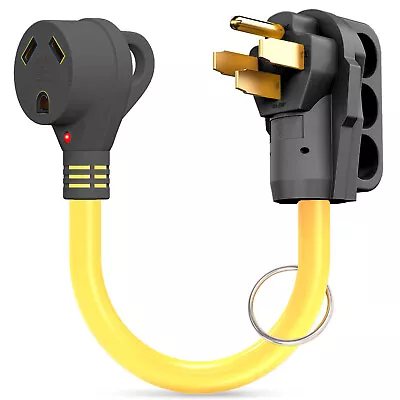 $17.97 • Buy 50 Amp Male - 30 Female Extension Cord Power Plug Adapter 3 To 4 Prong Generator