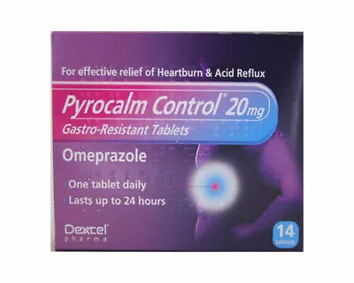 3x Boxes 14 Pyrocalm Control Omeprazole 20mg Tablets Heartburn  Acid Reflux Gast • £28.31