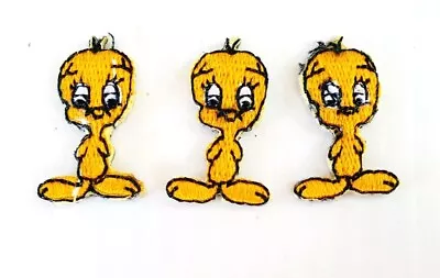 Lot Of 3 X Cloth Patch Motif Applique  - Looney Tunes Tweety Bird • $5.99