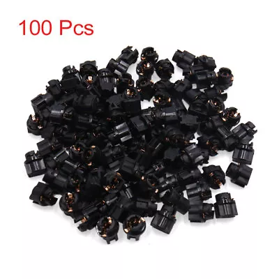 100 Pcs Car Instrument Dashboard T5 Light Lamp Bulb Socket Adapter Connector • $17.38