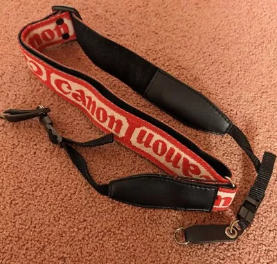 Red Canon Neck Strap For A-1 AE-1 Program AT-1 AL-1 AV-1 T-70 1980s Vintage • £13.95