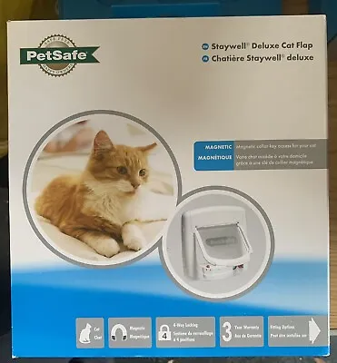 £15 • Buy PetSafe 400EF Magnetic 4-Way Locking Cat Flap, White