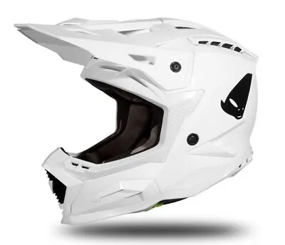 UFO 2024 Echus Motocross MX Helmet White Gloss - All Adult Sizes • $252.58