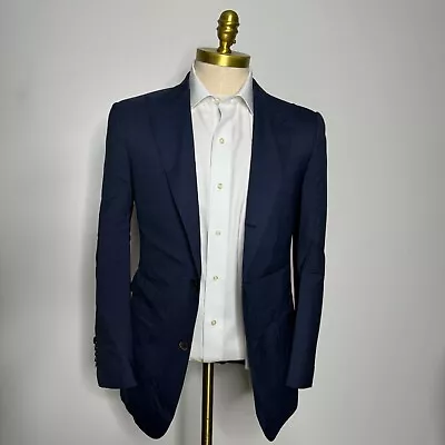 Suitsupply Suit Blazer Mens Blue Stripe Wool 36S • $44.99