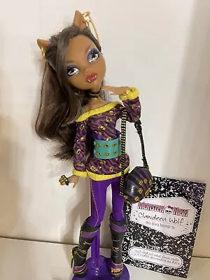 Monster High Clawdeen Wolf School's Out Purse Folder Belt • $200