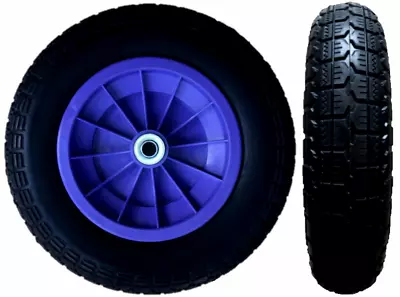 3.50-8 Purple Solid 14  Puncture Proof Launching Trolley Wheel 12mm Bearings • £19.95