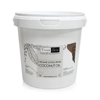 2kg Organic Extra Virgin Coconut Oil - 100% Pure Raw & Cold Pressed (2000g) • £19.49