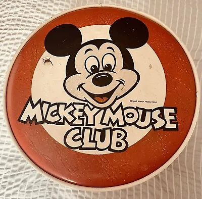 Vintage 1960s Walt Disney Mickey Mouse Club Foot Stool Collectible Chair 10  • $42.99