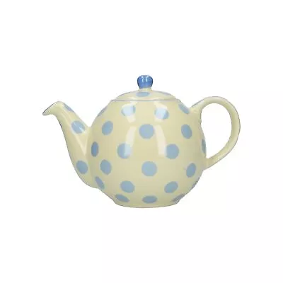 London Pottery Globe 4 Cup Teapot Ivory With Blue Spots • £17.99